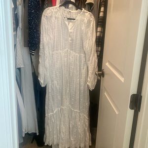 New with tags - free people, white button-down dress